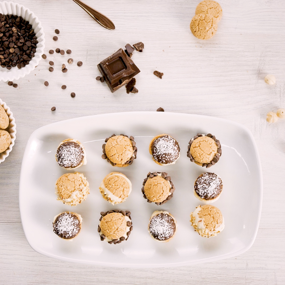 Baci di Dama con galletas: 3 deliciosas variantes